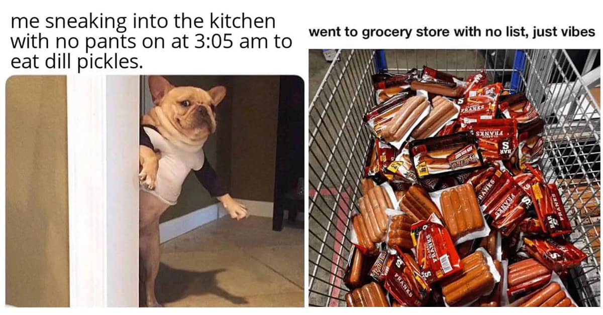 A collection of food meme highlights and funny food tweet examples featuring 2 a.m. snack struggles and "The Very Hungry Caterpillar" parodies.