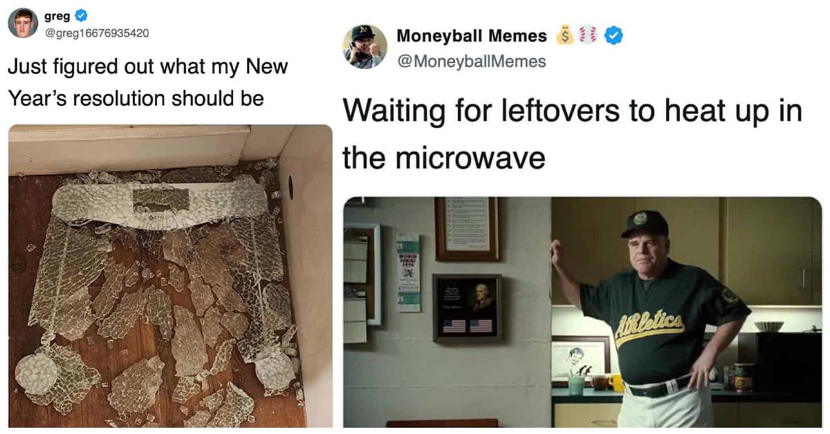 Collection of funny tweet images and viral tweet compilations featuring shattered scales and grandma t-shirts