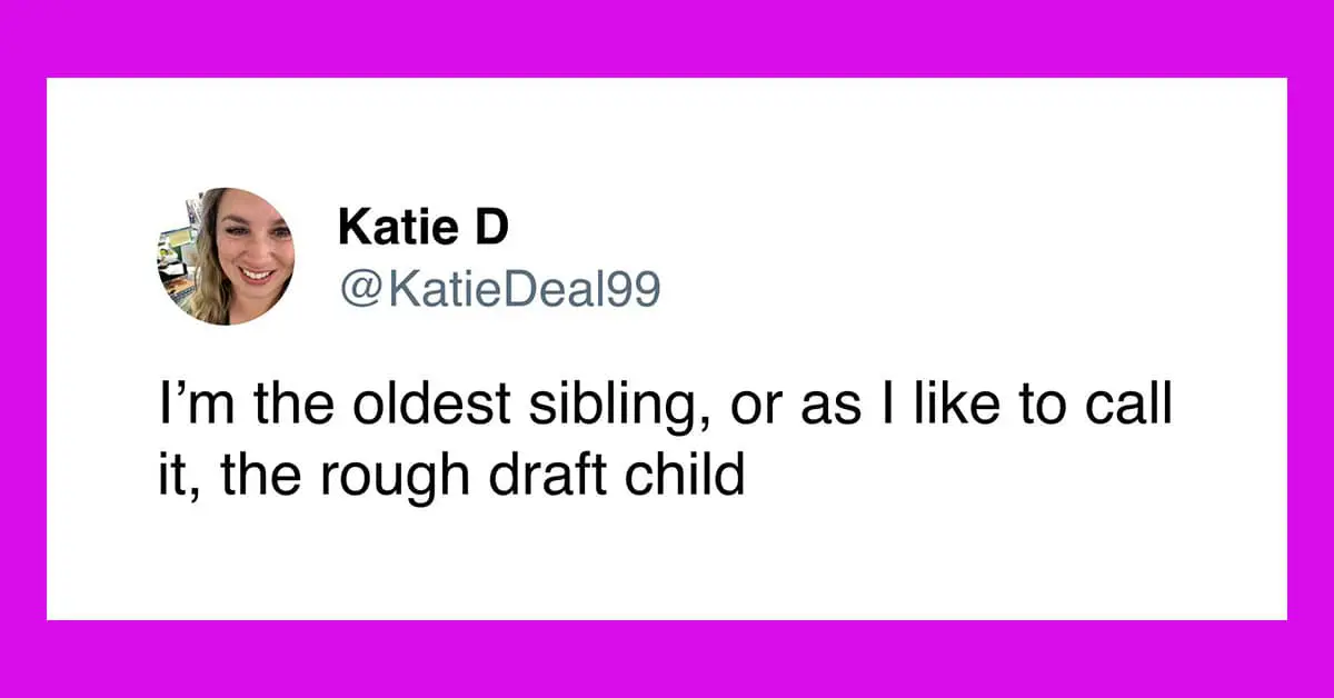 Collection of funny tweets about having siblings and sibling meme moments featuring James Breakwell and Shaparak Khorsandi.