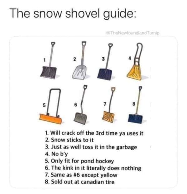 Snow Rake Memes 25 Snow Shoveling Memes That Won't Give You A Heart Attack
