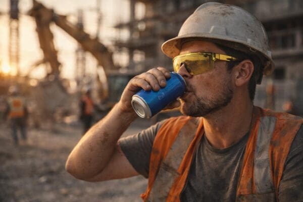 Construction meme compilation: A collage featuring a sad kitten in a war zone going to work on Saturday, Michael Scott declaring himself a hero for reading safety paperwork, and Big Ed stressing over gas station lunch choices.