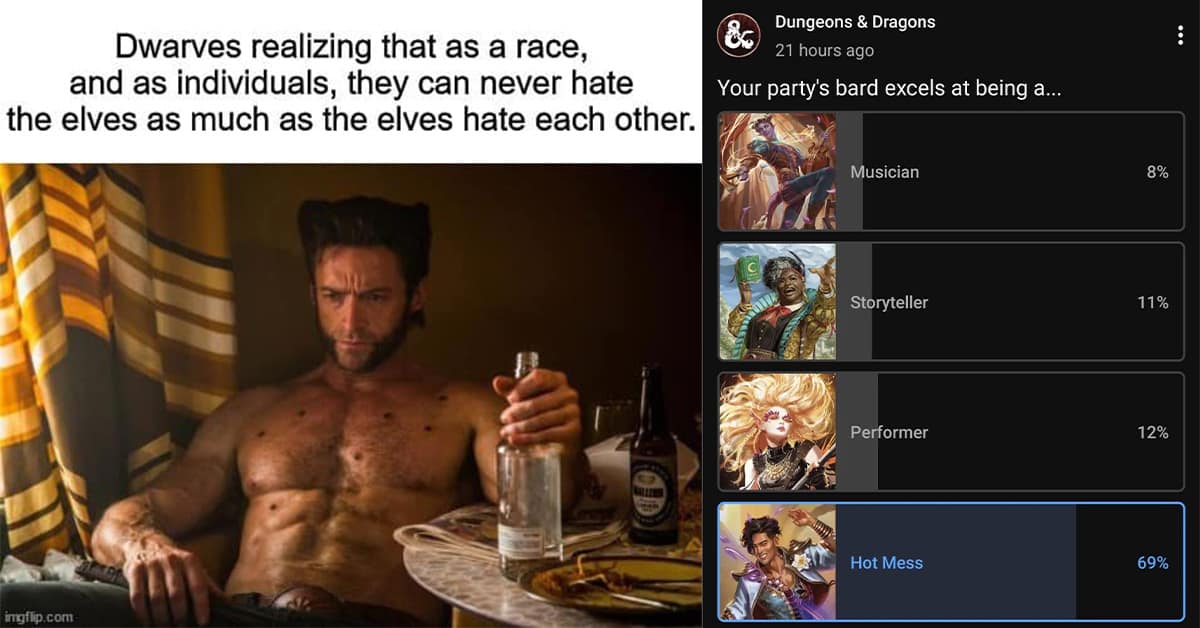 Best dnd meme compilation featuring the Father Ted cleric joke, the "Gunslinger Wizard," and the Paladin aura Doge.