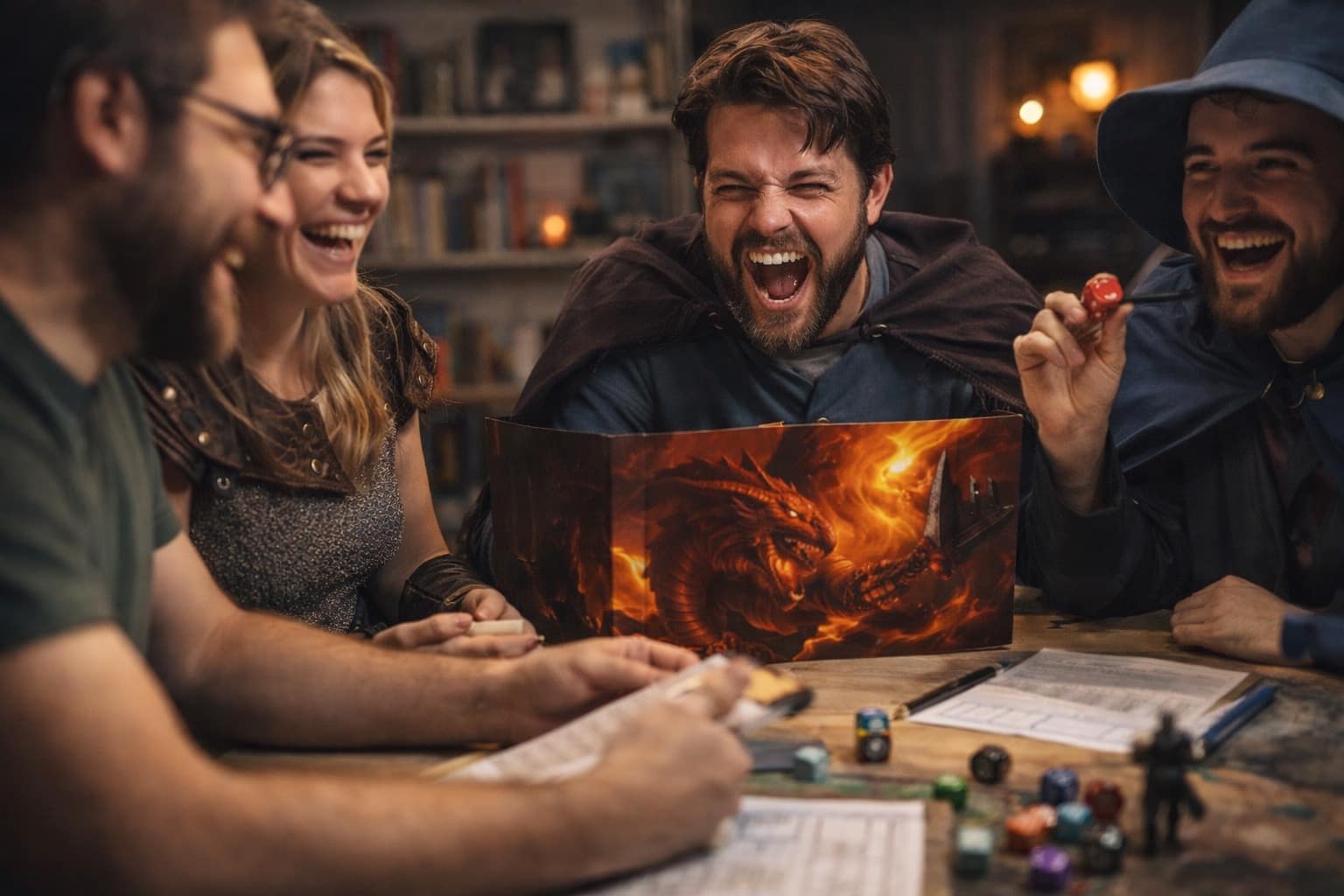 Dnd memes compilation: A collage featuring Baloo the bear in various costumes, Wallace and Gromit frantically laying train tracks, and a terrified husky dog wearing a giant d20 collar.