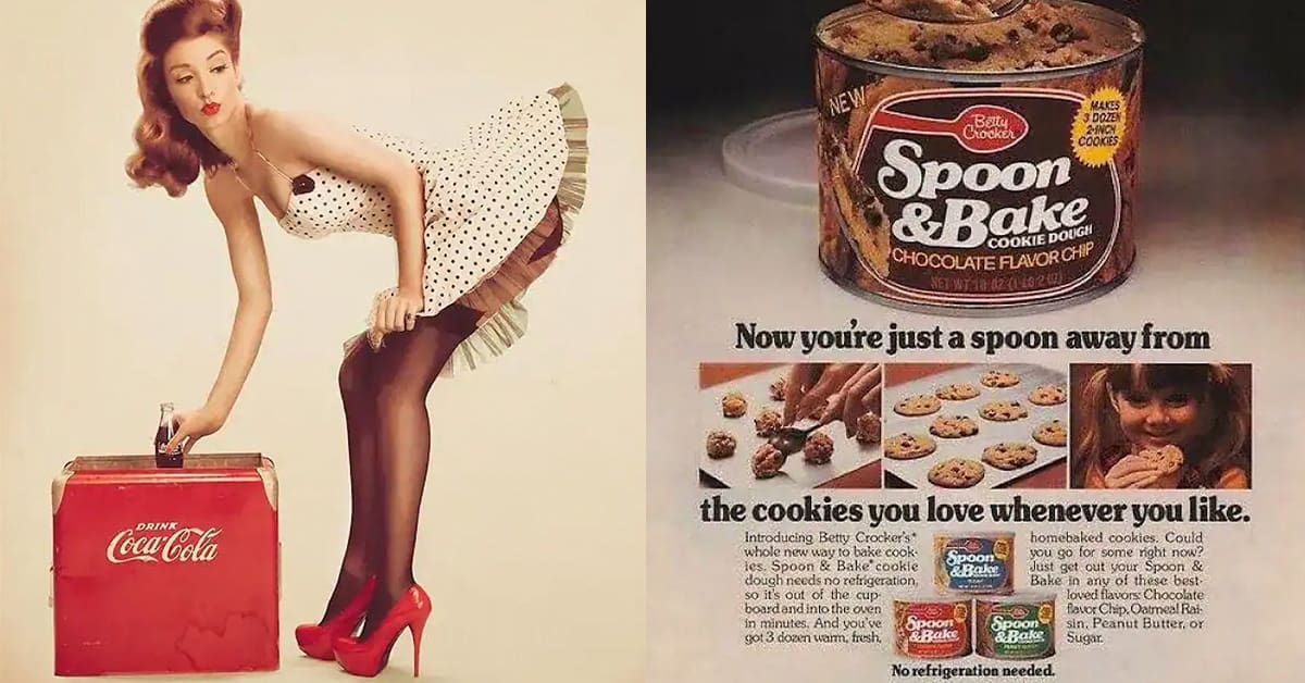 A compilation of funny retro ads featuring a Daihatsu van, a shocked VW customer, and Walt Frazier.