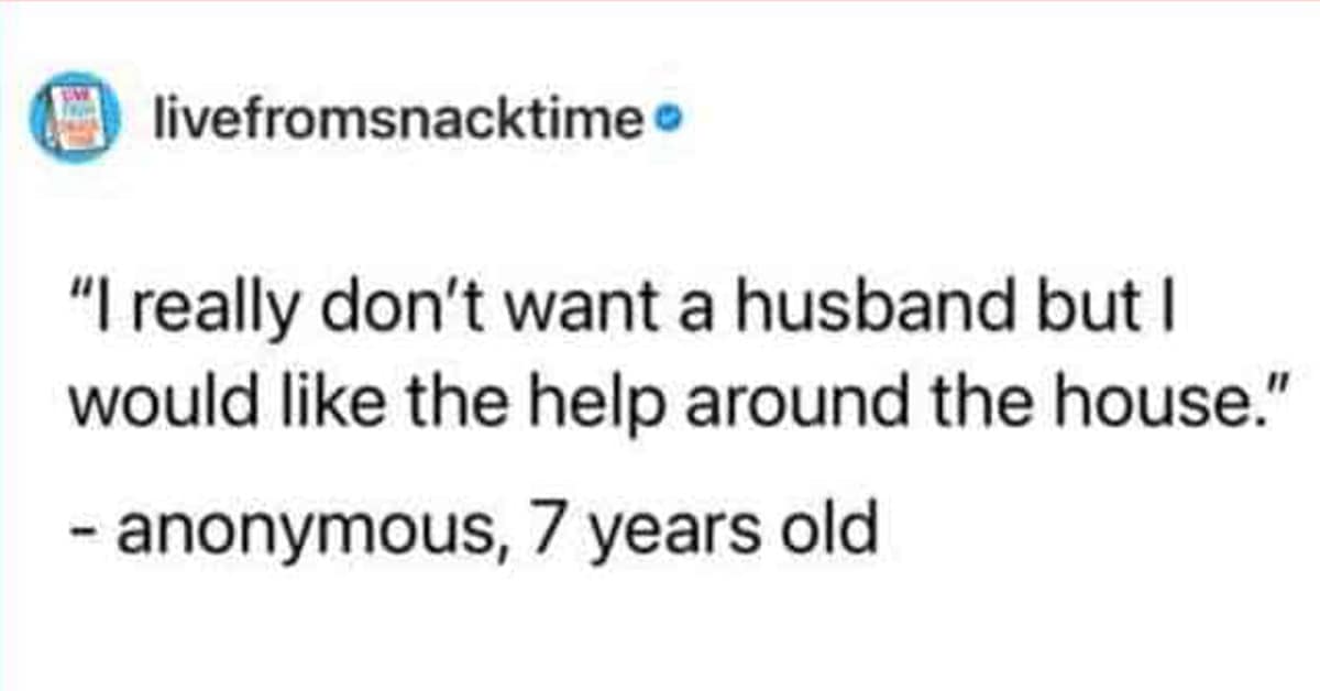 Collection of wholesome kid quotes featuring advice on peanut butter perfume, painting toenails, and avoiding husbands.