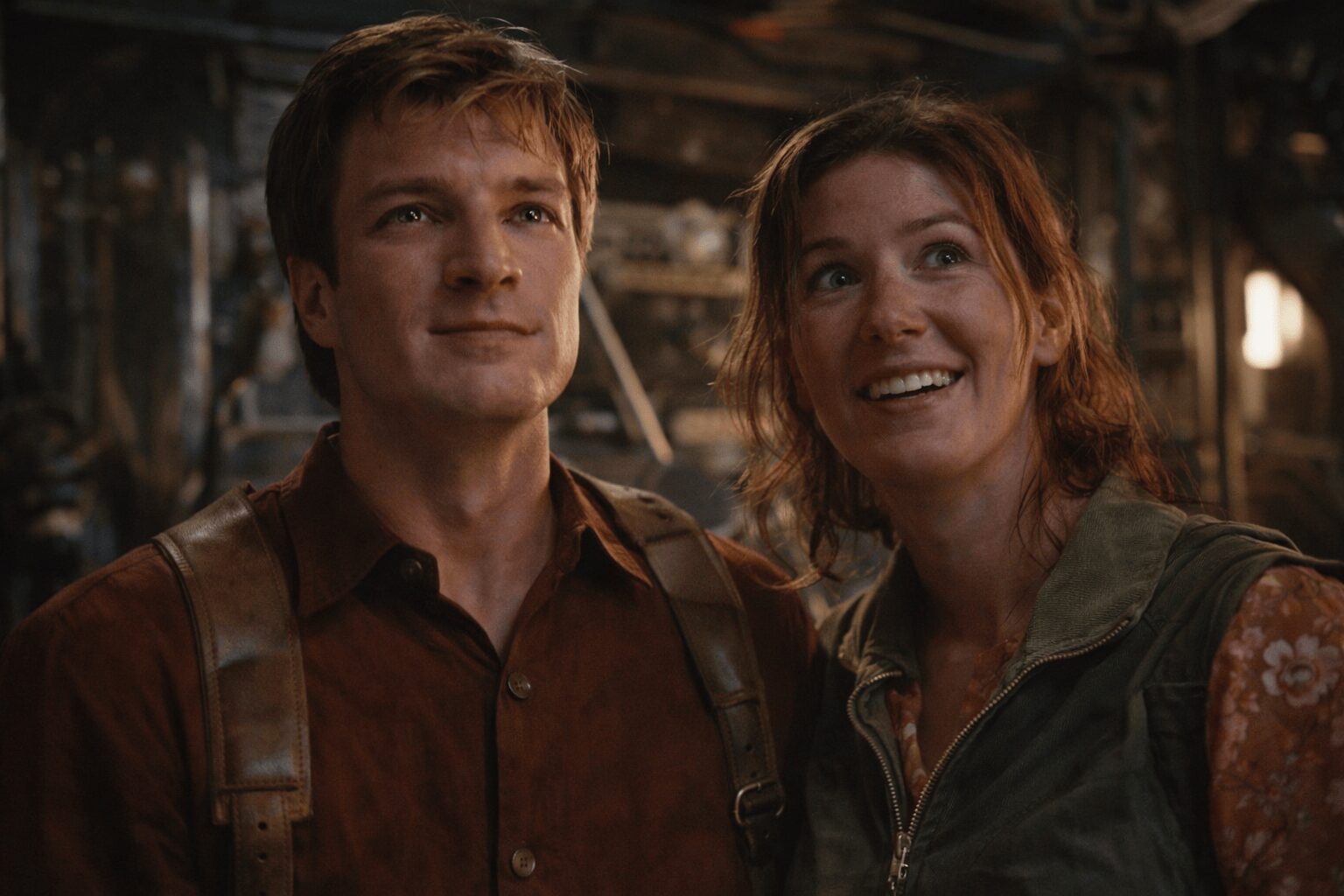 A definitive gallery of unhinged Firefly memes highlights the fandom's eternal pain, featuring a Harry Potter Mirror of Erised showing a non-existent Season 2, Captain Mal wearing a floral bonnet, and a dark pun about the fate of Wash.