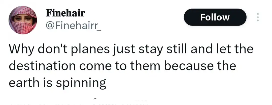 Question about planes hovering and letting the Earth's rotation bring the destination to them.