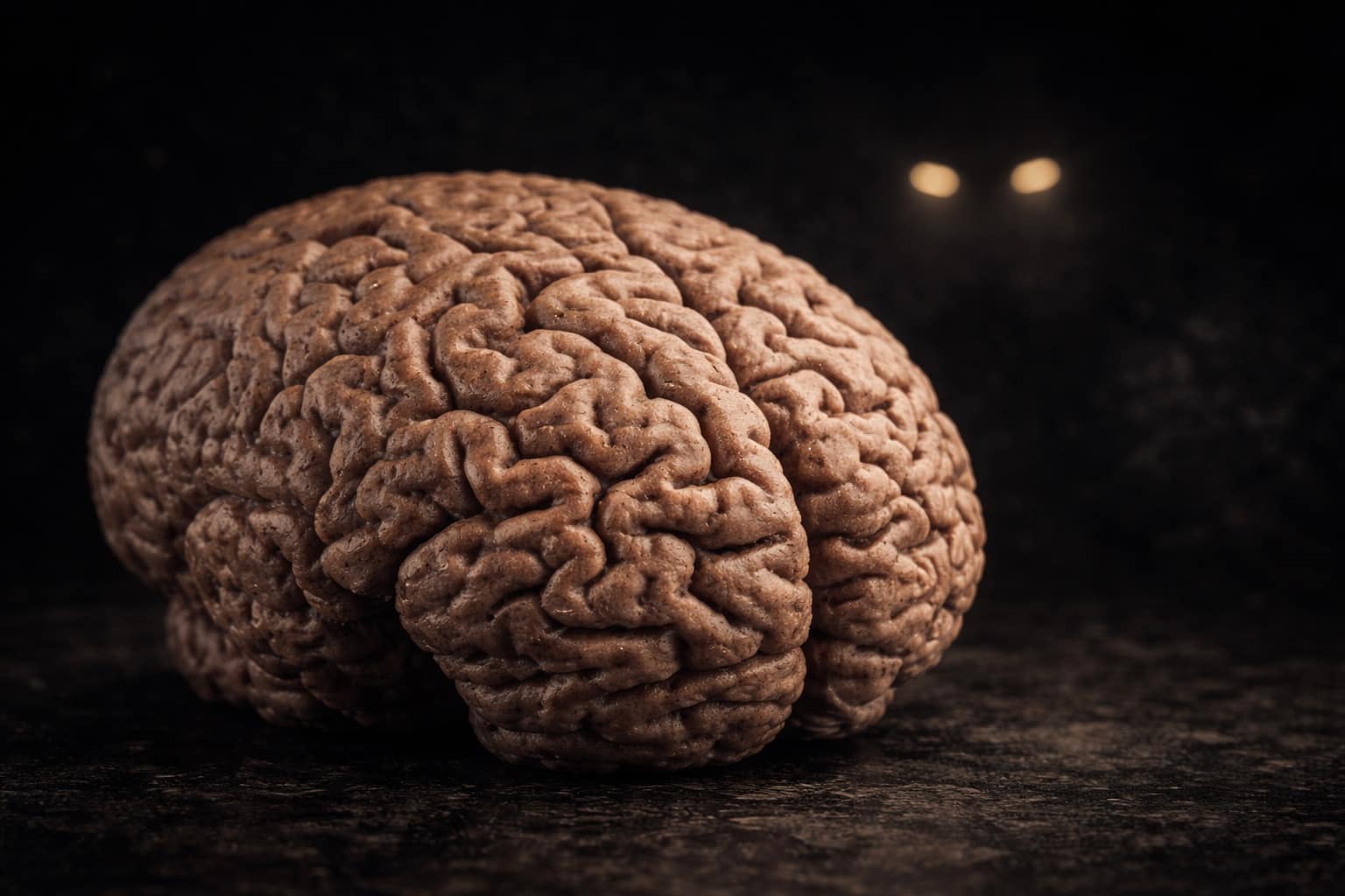 creepy facts compilation: A collage featuring a detailed human brain on a black background, the open-mouthed "fire mummies" of the Philippines, and a notorious killer’s mugshot representing the FBI's statistics on active serial killers.