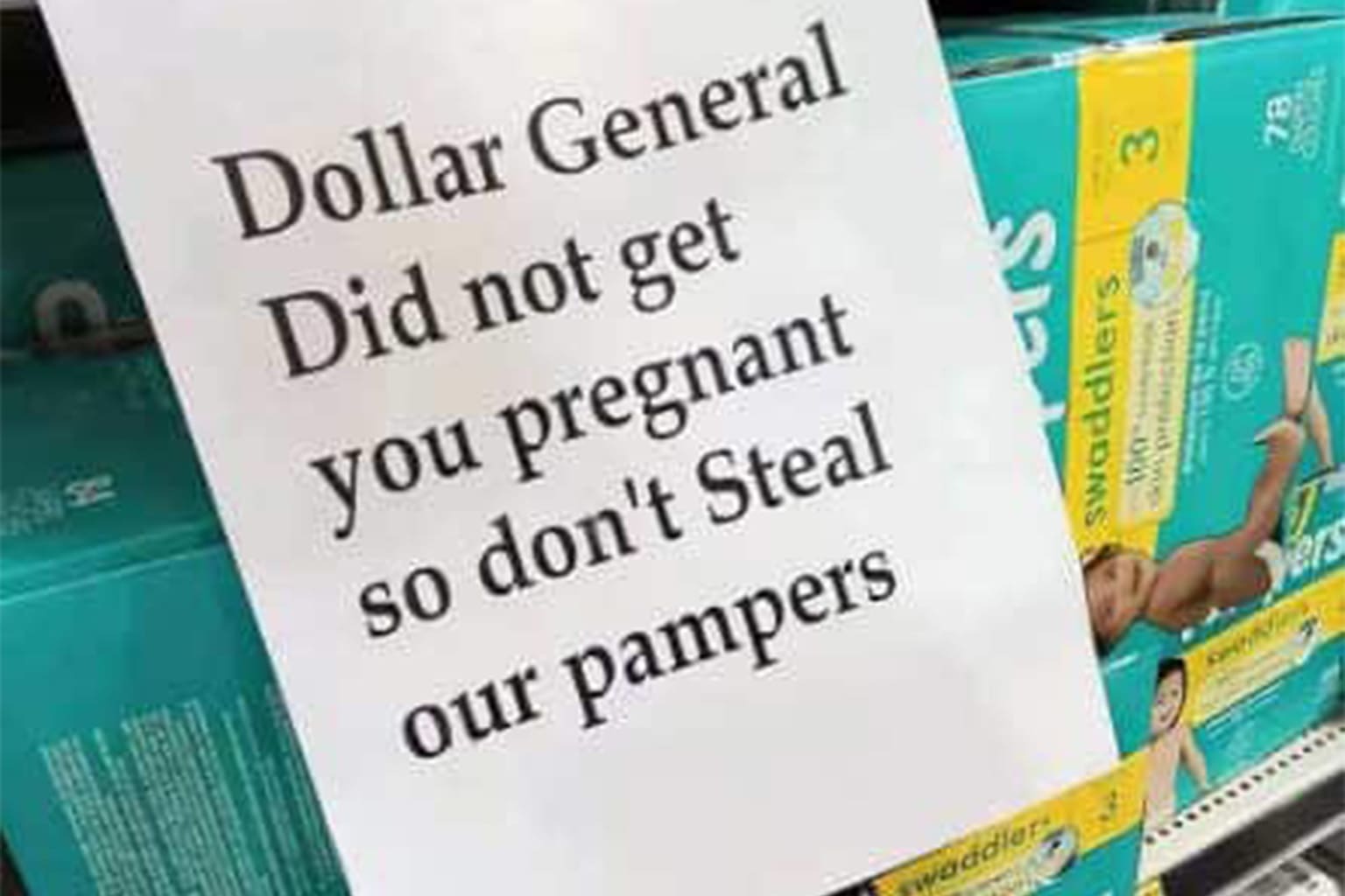 funny signs gallery: A collage featuring a red "prohibited" sign for wizards who "know what they did," a workplace notice ordering employees to stop crying before returning to work, and a "caution" sign depicting a physically heavy pedestrian.