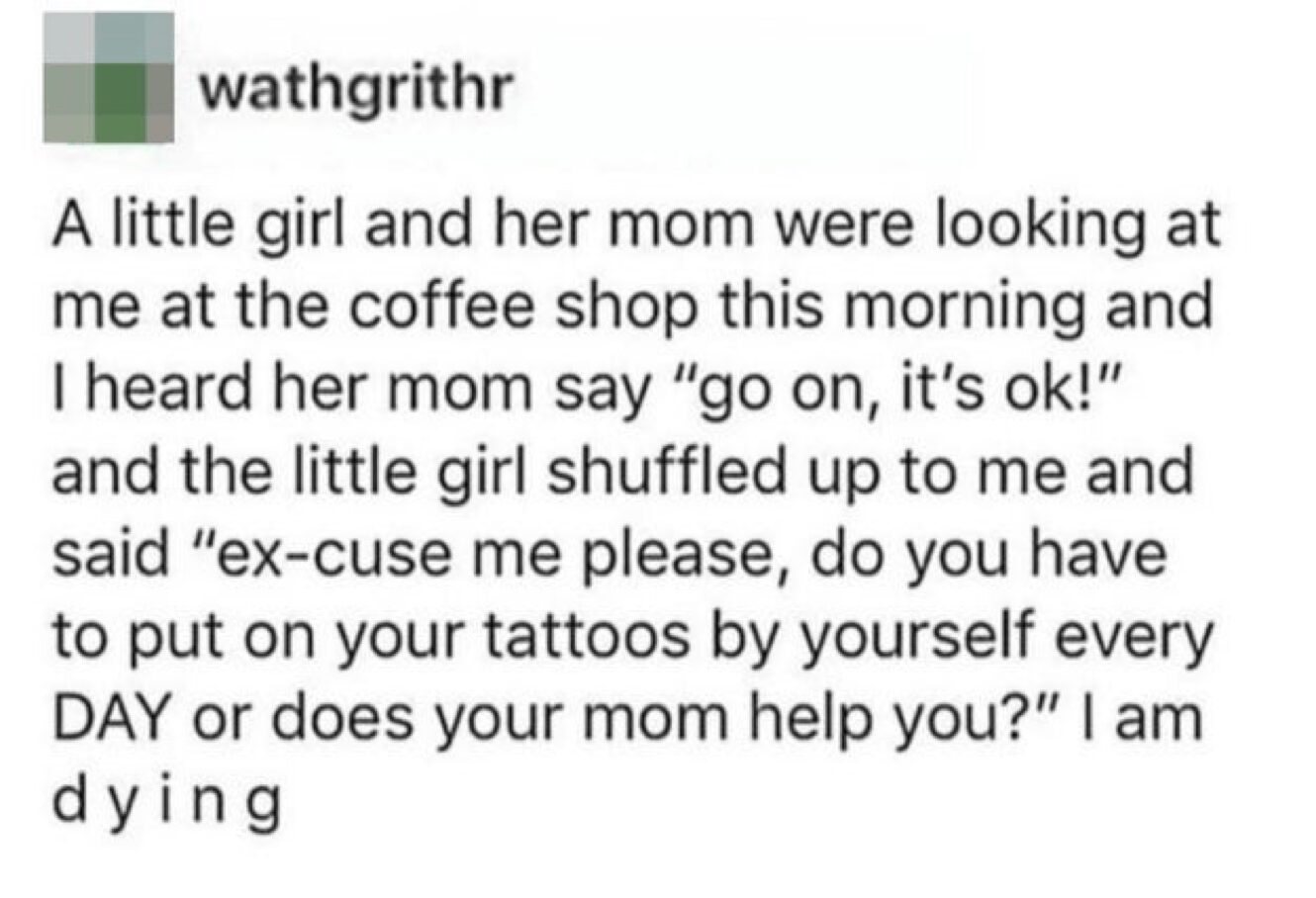 Reddit comment highlighting the hilarious existential dread in funny things kids say, describing a daughter who had a complete breakdown upon realizing that she would have to pee every single day for the rest of her life.