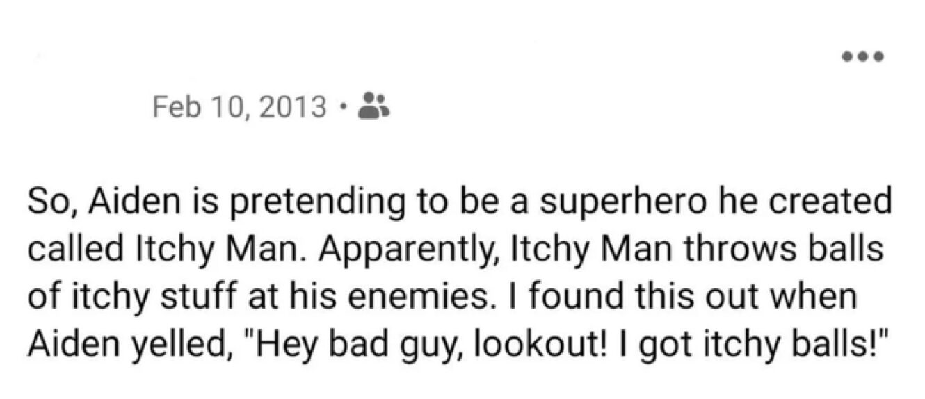 funny story about the innocent curiosity in funny things kids say, where a little girl at a coffee shop asks a tattooed stranger if they have to put their tattoos on by themselves every day or if their mom helps them.