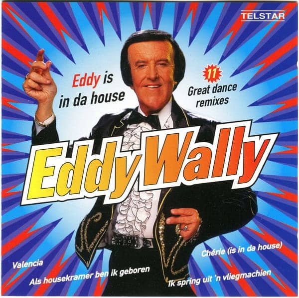 Glam metal album cover for Hans Naughty featuring big hair and an American flag background.