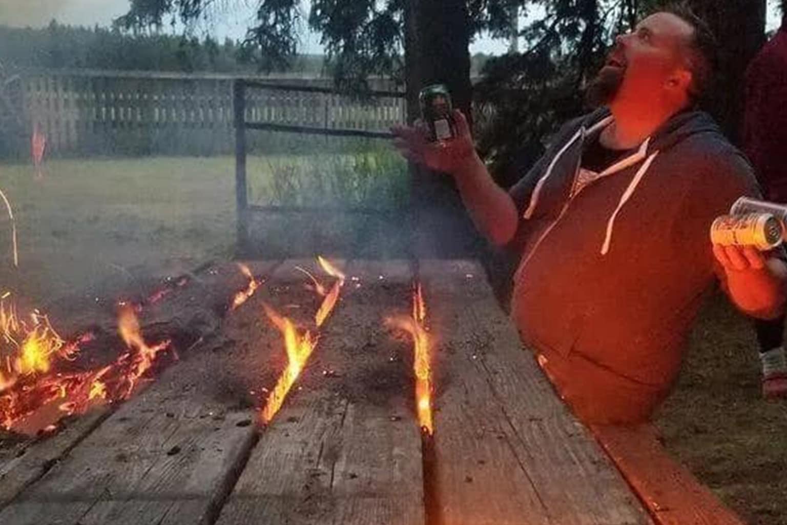 meme dump compilation: A gallery featuring custom-painted Marlboro and Newport "his and hers" dressers, a scale comparison showing how much smaller a "close ad" button is than the planet Mercury, and an intricate scorpion crafted entirely out of hand-rolled joints.