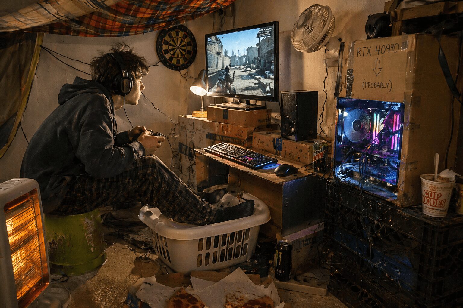 DIY gamer den on a budget