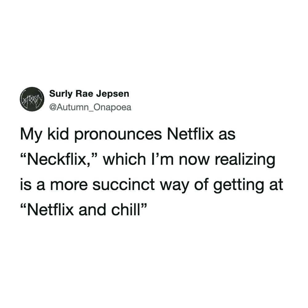A social media post screenshot operating as a funny tweet by user @2questionable, noting that her son pronounces "society" like a blurred-out curse word ("so-shitty") and admitting that the kid actually nailed the structural assessment.